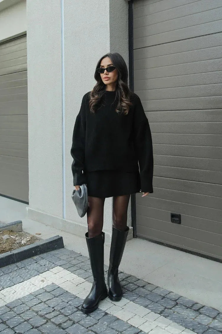 Erica | Gebreide Set (Top + Rok)