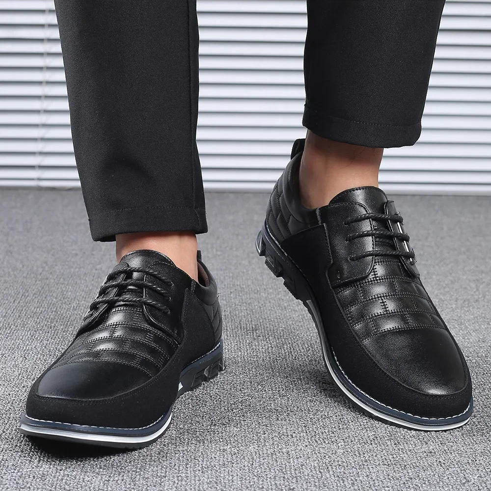 Renzo | Leren Herenschoenen met Orthopedisch Voetbed