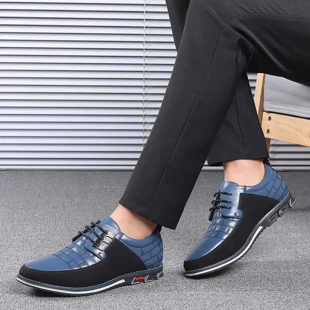 Renzo | Leren Herenschoenen met Orthopedisch Voetbed
