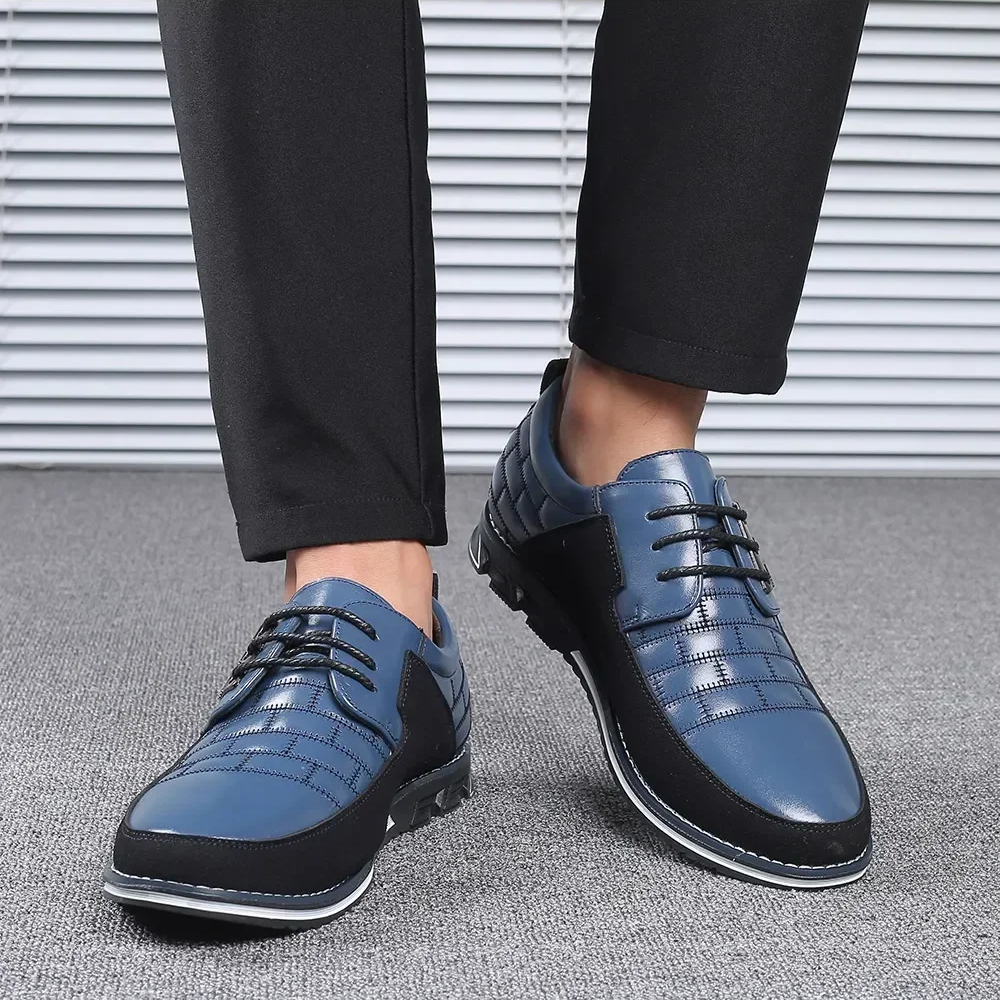 Renzo | Leren Herenschoenen met Orthopedisch Voetbed