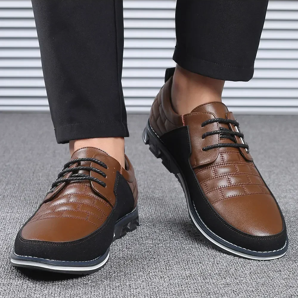 Renzo | Leren Herenschoenen met Orthopedisch Voetbed