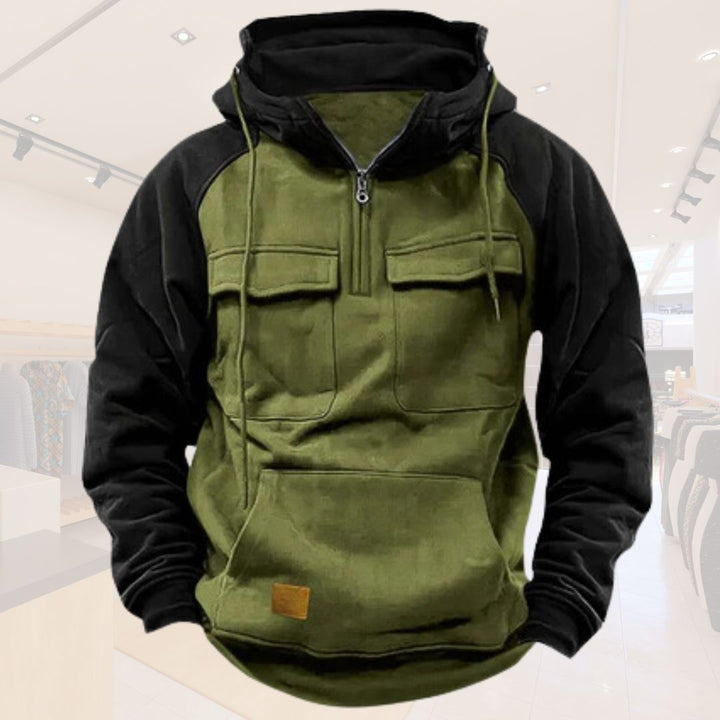 Derek | Herenhoodie met Rits voor Buiten en Sport