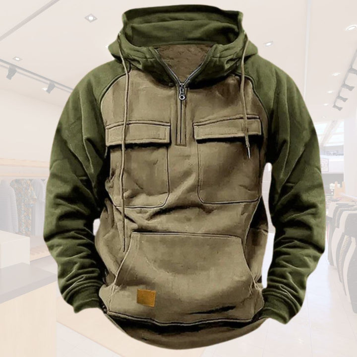 Derek | Herenhoodie met Rits voor Buiten en Sport
