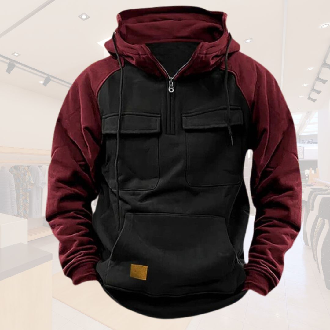Derek | Herenhoodie met Rits voor Buiten en Sport