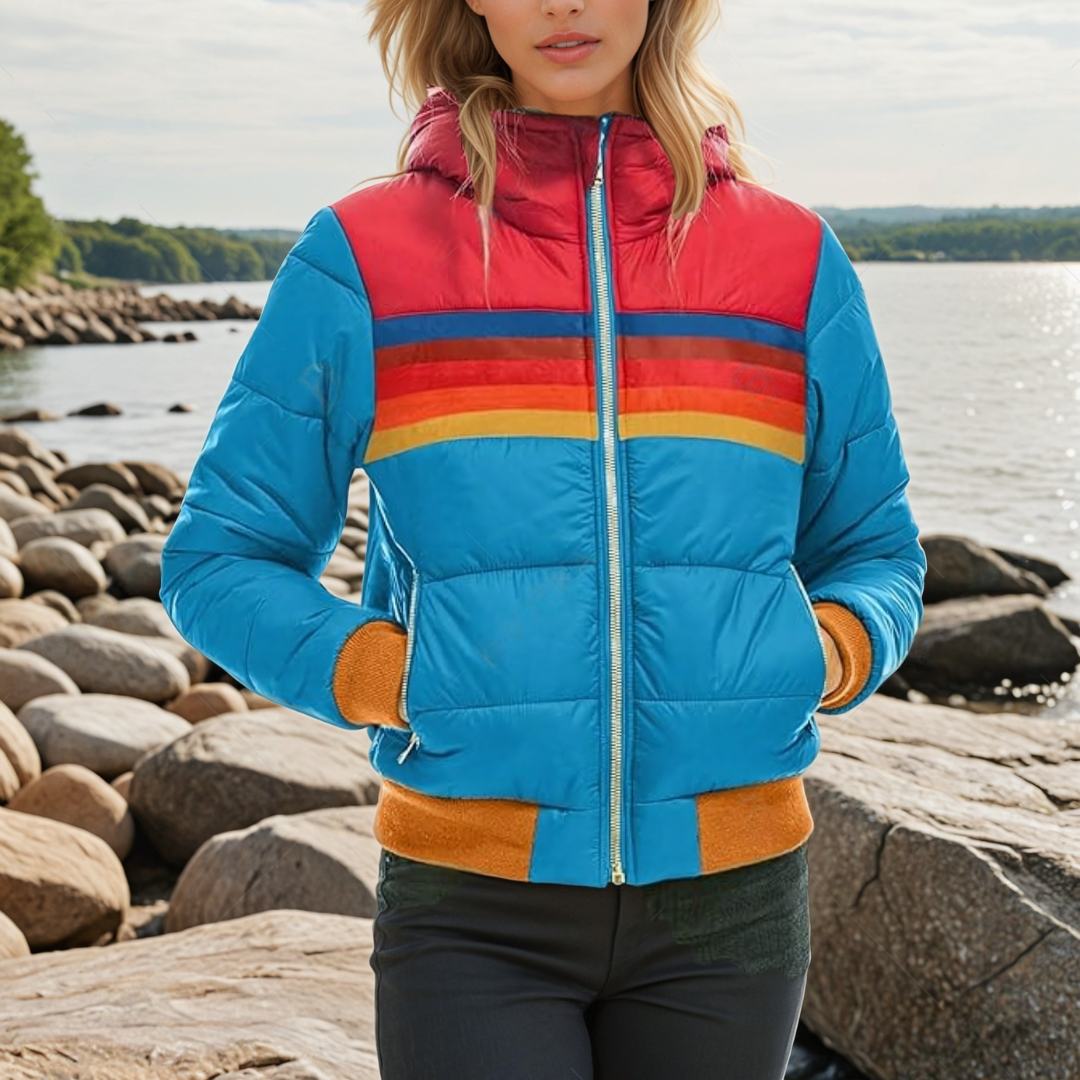 Alexia |  Retro parka met nepbont capuchon