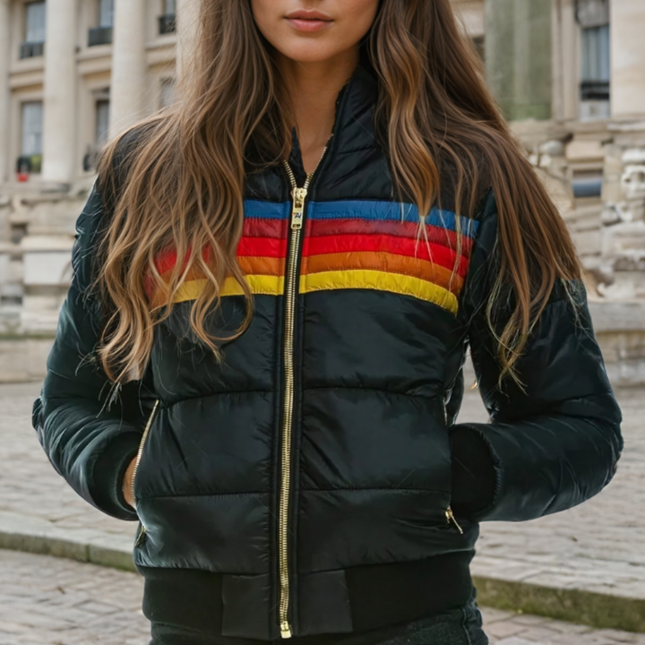 Alexia |  Retro parka met nepbont capuchon