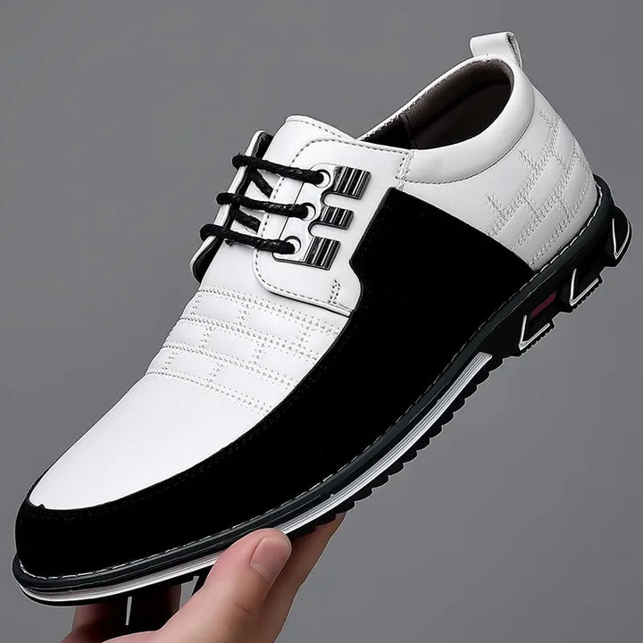 Renzo | Leren Herenschoenen met Orthopedisch Voetbed