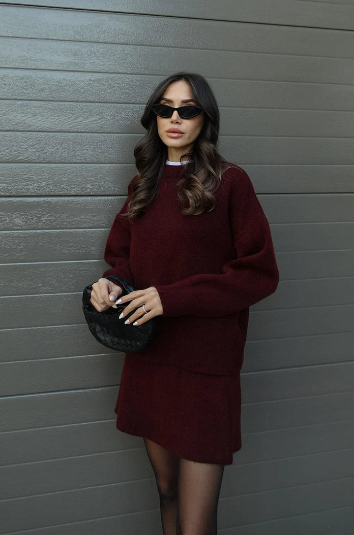 Erica | Gebreide Set (Top + Rok)