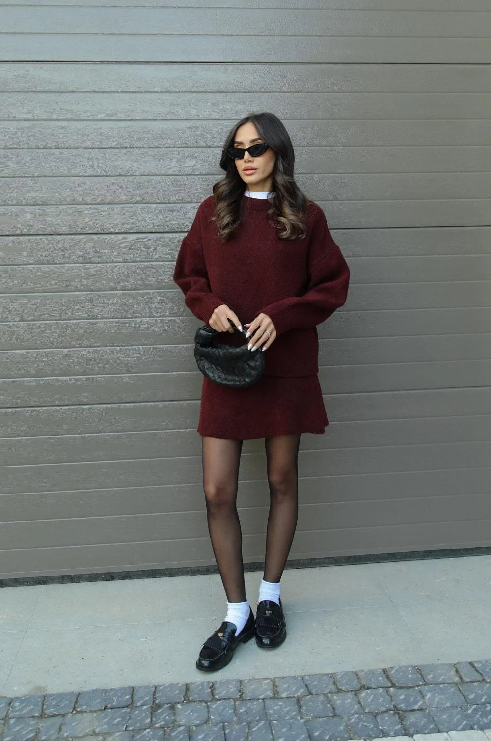 Erica | Gebreide Set (Top + Rok)