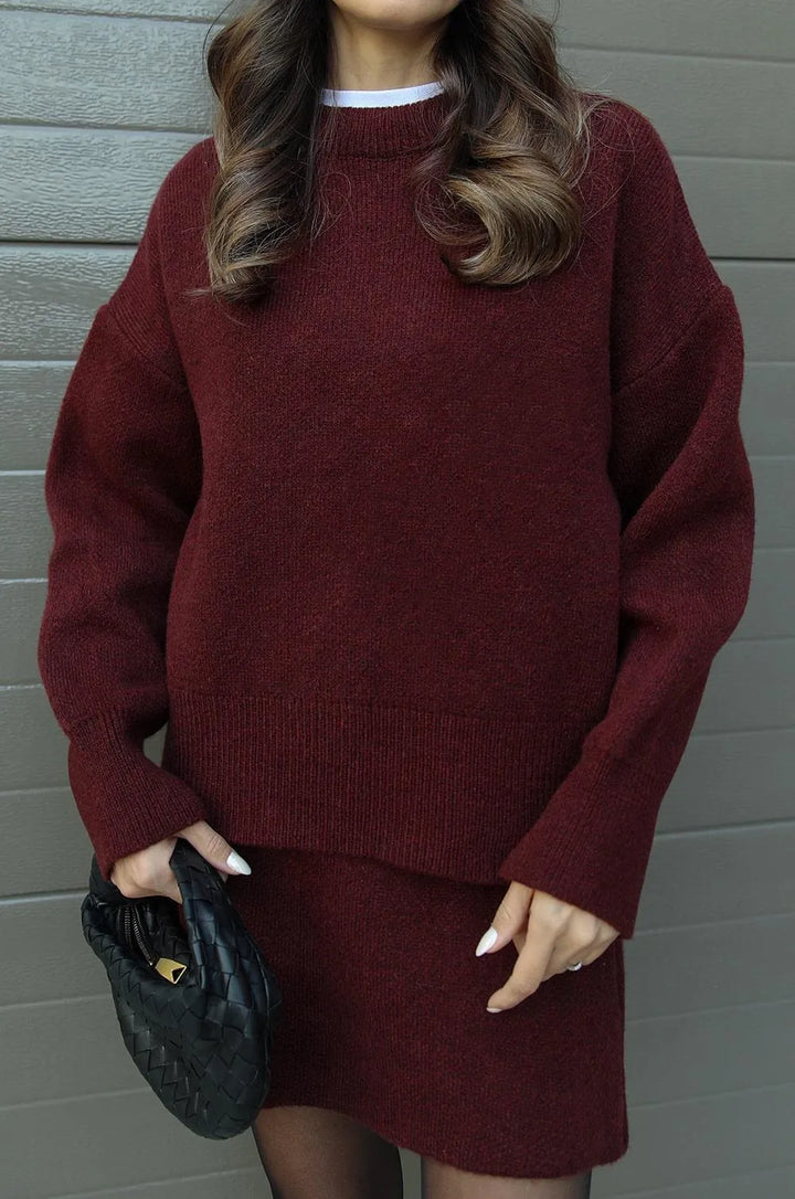 Erica | Gebreide Set (Top + Rok)