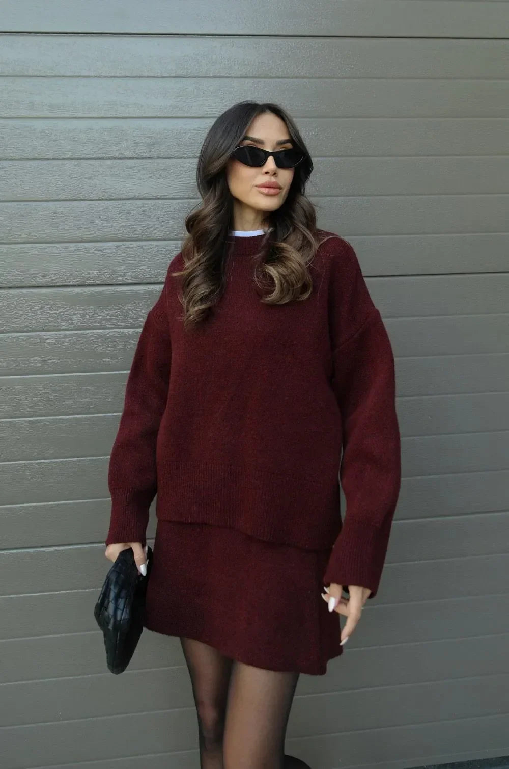 Erica | Gebreide Set (Top + Rok)