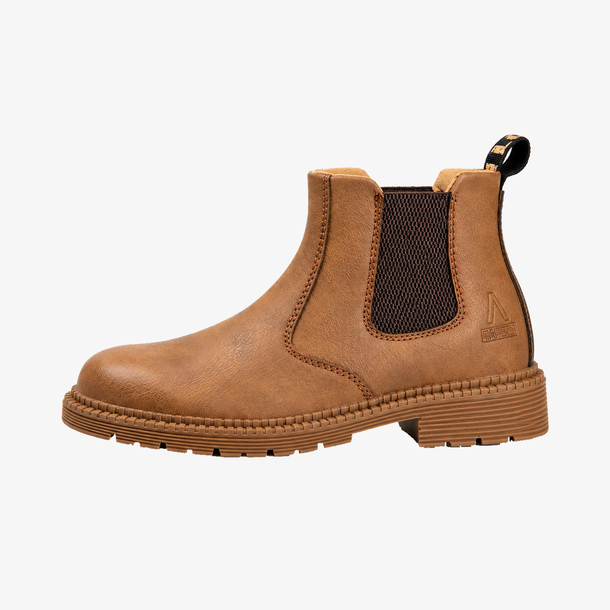 Carter chelsea boot voor heren in cognac, zijaanzicht