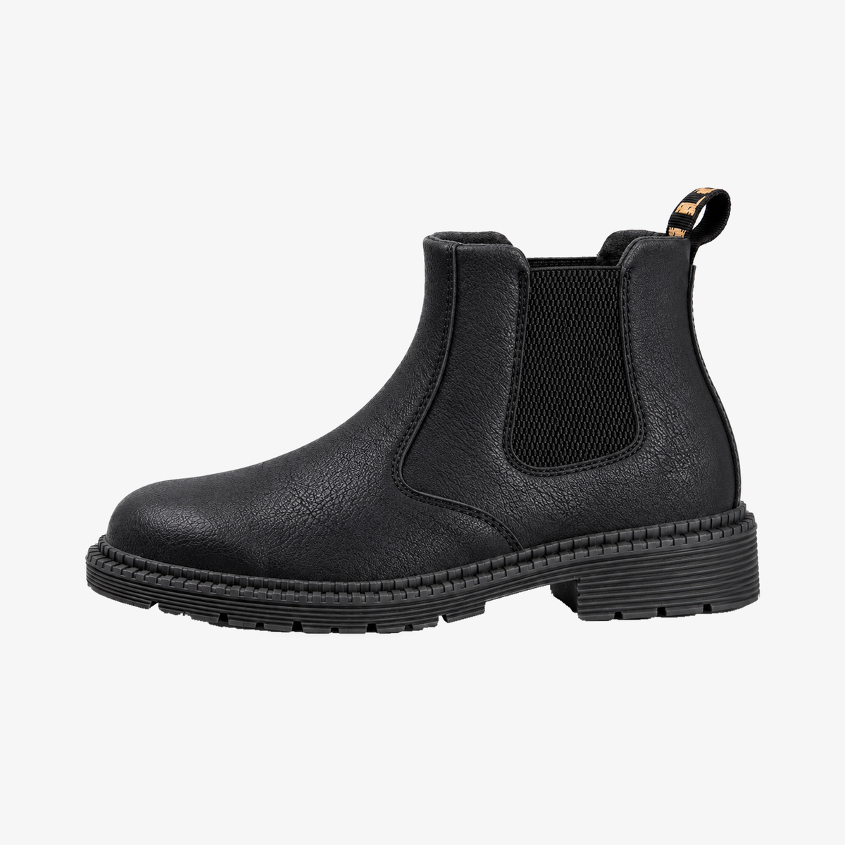 Carter chelsea boot voor heren in zwart, zijaanzicht