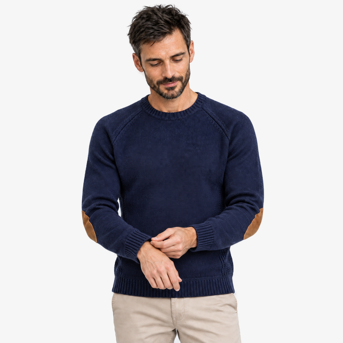 Eron stijlvolle wintertrui voor heren in blauw