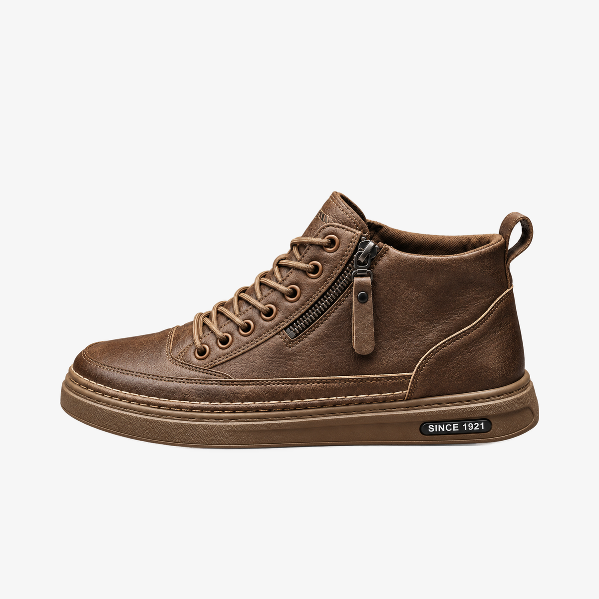 Nate handgemaakte leren herenschoenen in bruin