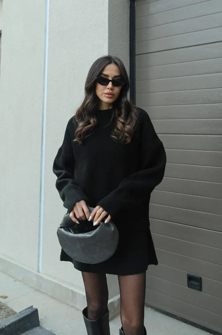 Erica | Gebreide Set (Top + Rok)